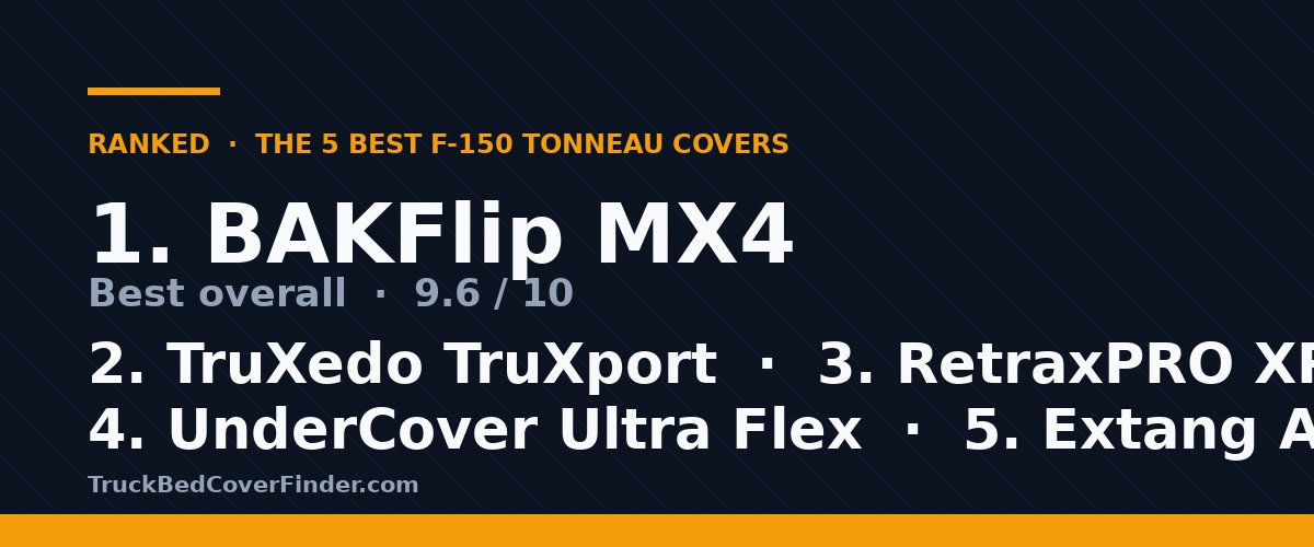 Top 5 tonneau covers for F-150 ranked