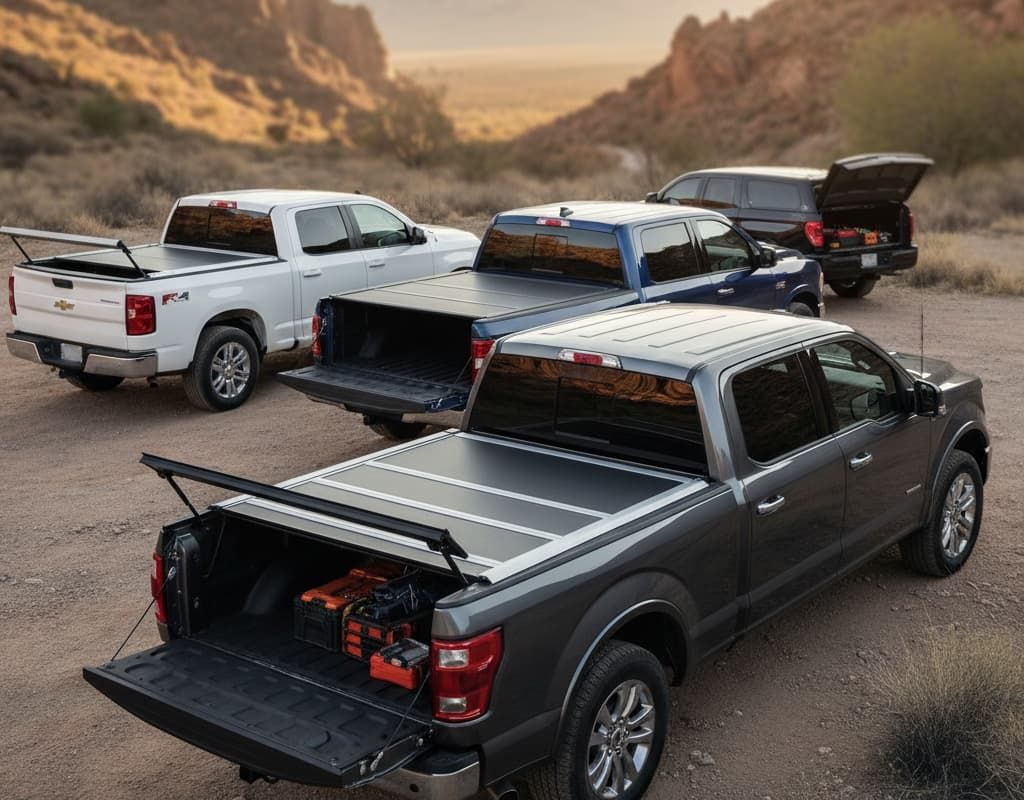 Truck bed tonneau cover types
